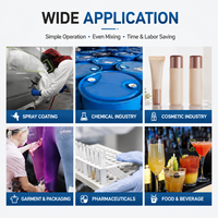 Réservoir sous pression pneumatique robuste avec agitateur pneumatique pour pulvérisation de peinture, distribution de colle, application de revêtements et alimentation en liquides