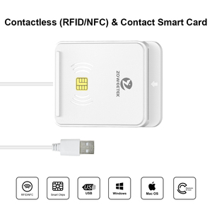 ZOWEETEK RFID NFC double lecteur de carte à puce ISO 7816 ID IC lecteur de carte à puce ATM lecteur de carte de crédit écrivain pour Windows Mac OS - Product Image 2
