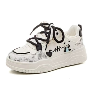 Nuevas Zapatillas Blancas para Mujer, Versátiles, Estilo Deportivo, con Suela Gruesa, Sensación de Internet, Estilos de Primavera y Otoño - Product Image 2