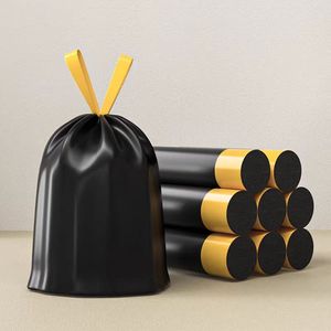 ถุงขยะแบบมีเชือกผูก ผลิตจากพลาสติก PE รีไซเคิลได้ เป็นมิตรต่อสิ่งแวดล้อม (แบบกำหนดเองได้) - Product Image 6