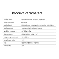 Module d'amplificateur numérique mono 24V A320W+ 200W pour enceintes actives et amplificateurs de subwoofer