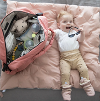 Sac à dos multifonctionnel de qualité supérieure pour maman, imperméable, grande capacité, sac de voyage pour bébé avec poches isothermes pour biberons