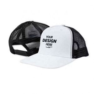 High Quality Custom Foam Fashion Baseball Cap 5-Panel Mesh Trucker <b>Hat</b> with Puff Printing Summer Common Fabric Style - Product Image 1