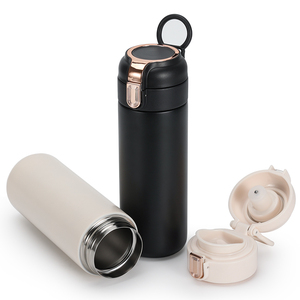 Nhiều màu 400ml văn phòng di động drinkware LED hiển thị nhiệt độ cách nhiệt chai nước nóng với xử lý - Product Image 4