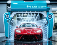 Machine de lavage de voiture sans contact de luxe, idéale pour les SUV, les bus et les fourgonnettes