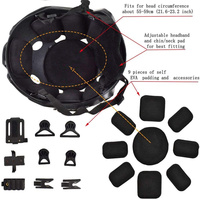 Casque de protection intégral tactique Airsoft avec masque de lunettes à lentille, s'applique au jeu de survie CS Paintball Role-Playing