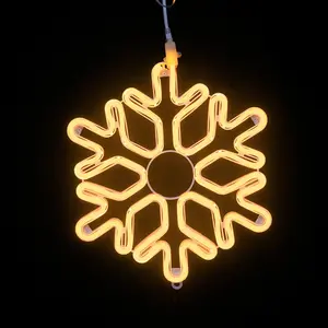 Lumières de flocon de neige à LED, lumières décoratives de noël, lumières d'extérieur imperméables suspendues aux arbres