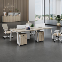 Cabine de bureau pour enseignants poste de travail 4 en 1 poste de travail de bureau de 10 personnes poste de travail de 10 places bureau