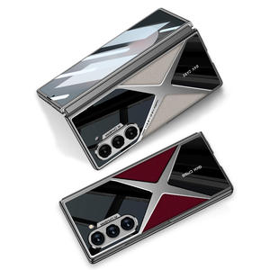 GKK <span class=keywords><strong>X</strong></span> Etui de téléphone portable en cuir pour Samsung Z Fold 7 6 5 <span class=keywords><strong>4</strong></span> Slide Camera Lens Protection Holder - Product Image 3