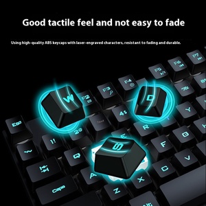 Real Mechanical Feel Ergonomic Punk <strong>Wired</strong> <strong>Keyboard</strong> <strong>Mouse</strong> Set 1600 DPI Retro 104 <strong>USB</strong> RGB Backlit Keys Waterproof <strong>Mini</strong> Gaming - Product Image 4