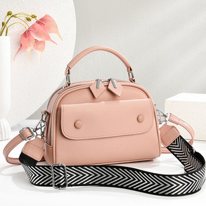 Sac carré An Ru Shi noir de taille moyenne, sac à bandoulière, style quotidien pour les trajets - Product Image 2