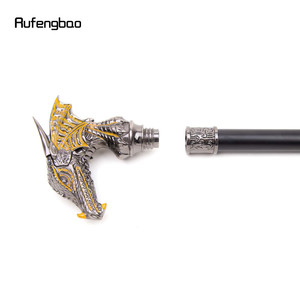 Canne de marche élégante Rufengbao avec tête de dragon et poignée en métal noir – Bâton de gentleman - Product Image 4