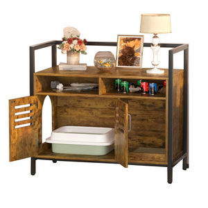 Grand banc de rangement intérieur <span class=keywords><strong>pour</strong></span> animaux de compagnie Meuble d'armoire en bois <span class=keywords><strong>pour</strong></span> chat et <span class=keywords><strong>chien</strong></span> - Product Image 1