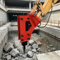 Casse-pierre hydraulique de type boîte à faible bruit pour excavatrice, spécialisé pour les services de projets urbains