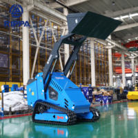 Harga Grosir CE EPA Euro 5 Skid Steer Loader RIPPA RS06 Skid Steer Loader Rubber Crawler Skid Steer Loader untuk Dijual