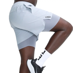 Herren Individuell Gestaltete 2-in-1 Sport- und Freizeithose aus Leichter, Schnell Trocknender Stoffqualität für Erwachsene, Einfarbig für Training und Tennis - Product Image 1