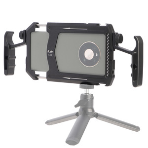 ชุดอุปกรณ์ถ่ายวิดีโอแบบมือถือ รุ่นใหม่ ปี 2024 พร้อมที่จับ สำหรับ iPhone 15 14 13 12 และโทรศัพท์ Android พร้อมไมโครโฟน ไฟ และอุปกรณ์ถ่ายภาพวิดีโอ Vlog - Product Image 3