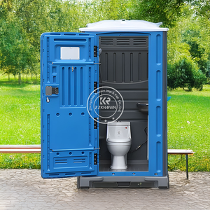 Remorque sanitaire mobile de chantier hivernale à 2 cabines, haute qualité, avec douche - Product Image 5