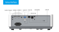 Équipement d'exposition de données intelligent TI 0.65 DMD Wifi BT FHD DLP 3800 projecteur Ansi projecteur à focale ultra courte vidéo Proiettore Laser