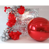 Décoration d'événements géante, ballon gonflable en PVC pour boîte de nuit, fête disco, mariage, sphère flottante dorée argentée, miroir