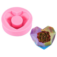 Moule en silicone fait main pour pot de fleurs carré, idéal pour ciment, époxy, plâtre, bougies, décoration de table, boîte de rangement YIX Hand