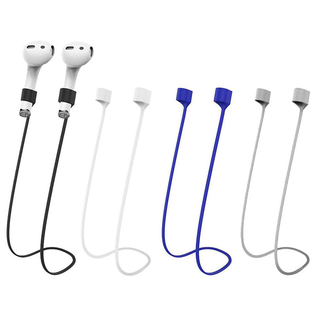 Magnetic Anti-Lost Rubber Straps for AirPods Soft Silicone Sports Lanyard Neck Rope Cord Earphone Accessories