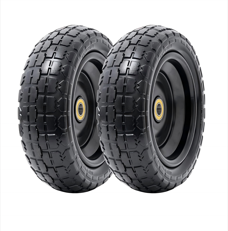 10 Inch Flat Free Solid Tire