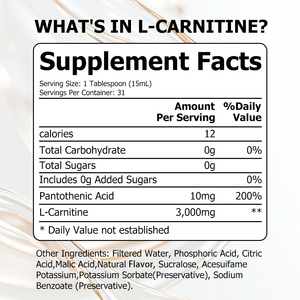 Líquido Oral de L-Carnitina para Mejorar la Recuperación, Sabor a Bayas Mixtas, Mejora el Rendimiento en el Ejercicio, Bebida Energética Líquida - Product Image 2