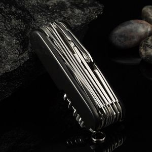 Coltelli multiuso pieghevoli tascabili da esterno EDC Gear Survival coltello svizzero multifunzionale da campeggio in acciaio inossidabile - Product Image 3