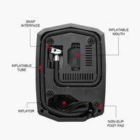Compresseur de voiture portable pompe à air électrique bomba de aire para carro portatil pompe à air portable