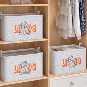 Boîte de rangement pour vêtements en tissu non tissé, grande boîte de rangement pour armoire, sac de rangement pour jouets et vêtements, sac d'organisation pour la maison - Product Image 2