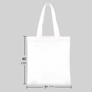 Bolsa de Tela Blanca de Algodón con Logotipo Personalizado, con Múltiples Palabras en Inglés, Ecológica, para Compras Diarias, Regalos, Venta al Por Mayor - Product Image 2