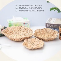 Groothandel handgemaakte waterhyacinten opbergbakken, bloembak voor het serveren van eten, fruit, servies, decoratieve schaal tegen een lage prijs