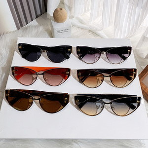 Stylish Cat Eye <b>Sunglasses</b> For Women Black PC Frame UV400 Protection Fashionable Outings Cycling Driving - Product Image 2