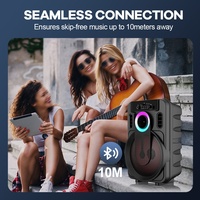 Haut-parleur portable Bluetooth 8 pouces haute puissance pour extérieur, idéal pour la danse de rue et les spectacles en direct - Vente en gros