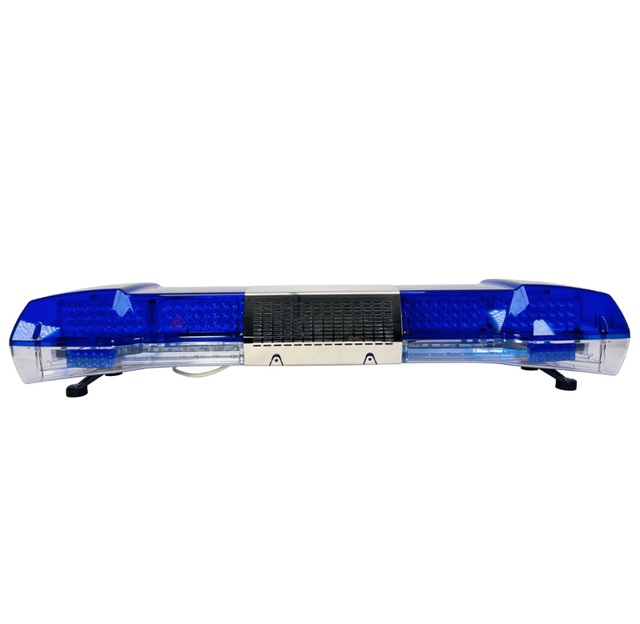 47 Inch Roof Emergency Lightbar Blue LED Ambulance No Siren Horn Warning Light for Firefighter Truck Strobe Light Bar