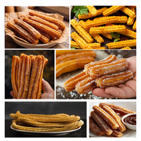 Machine automatique LongYu haute vitesse pour la fabrication de churros, biscuits longs et bâtonnets en spirale (20-80 pièces/min) – Idéale pour les snacks de restaurant fourrés à la farine