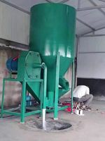 Machine de mélange d'aliments pour animaux, broyeur de transformation d'aliments pour volaille à opération Simple