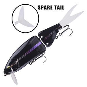 NUEVO 2 Sección Pesca Trucha Flotante Minnow Señuelo Wake Bait Articulado Lápiz Señuelos Jerkbait Swimbait Predator Wobbler Minnow Pike - Product Image 1