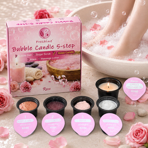 Set Pedicure Spa 5-in-1 con Candela Massaggiante, Olio, Aromaterapia e Kit per Cura dei Piedi - Product Image 4