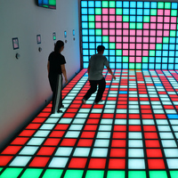 Carreaux de sol 30X30 LED Jumping Dance Floor Stage Light up Touch Carreaux de sol à LED Carrelages intérieur/extérieur