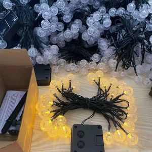 Boule de cristal <span class=keywords><strong>solaire</strong></span> étanche à LED, guirlande lumineuse boule à bulles, <span class=keywords><strong>tente</strong></span> de festival en plein air, camping, guirlande lumineuse décorative - Product Image 2