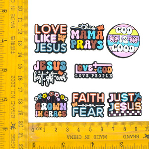 Charmes de chaussures tendance avec expressions anglaises, épingles à lettres esthétiques de la pop culture pour adolescents, accessoires pour sabots, vente en gros - Product Image 3