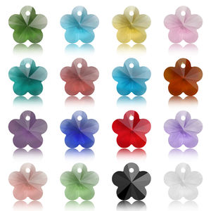 Colgante de flor de ciruela facetada de 14mm, cuentas de cristal para hacer joyas, abalorios hechos a mano para mujer, collar, pulsera, pendientes DIY - Product Image 4