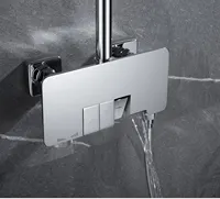 Yağmur gizli banyo duş sistemi siyah özelleştirilmiş duş başlığı seti siyah banyo siyah kafa duş seti sistemi