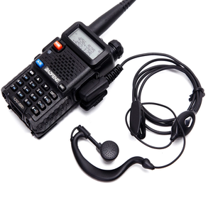 سماعة رأس للاتصال اللاسلكي لأجهزة باوفينغ UV-5R و888S و777S، سماعة أذن بميكروفون لجهاز الاتصال اللاسلكي بموصل ثنائي السن - Product Image 3