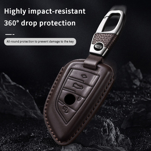 Funda de Cuero de Alta Gama para Llaves de Coche, Antideslizante y Resistente al Desgaste, Apta para BMW Serie 1/3/5/6/7 GT - Product Image 2