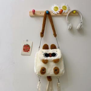 Chiikawa capibara gatto peluche zaino cartone animato Kitt peluche borsa alla moda gattino gatto zainetto molto morbido orso nero giocattoli di peluche - Product Image 5