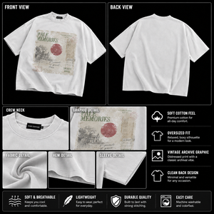 เสื้อยืดลาย Distressed Band สำหรับผู้ชาย เสื้อยืดสีขาว เสื้อยืดโอเวอร์ไซส์ เสื้อยืดผู้ชาย โรงงานผู้ผลิตเสื้อยืด - Product Image 3