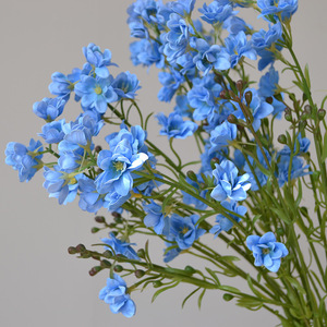 Flores de Delphinium Púrpuras Modernas, Flores Artificiales de Tacto Real para Decoración de Bodas, Flores de Delphinium de Tacto Real al por Mayor - Product Image 2